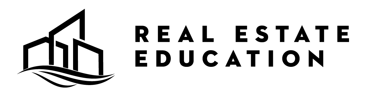 real estate education logo in black
