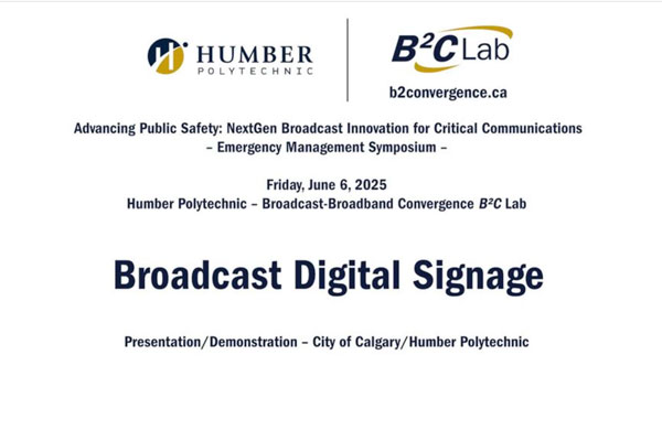 Advancing public safety symposium: broadcast and digital signage video