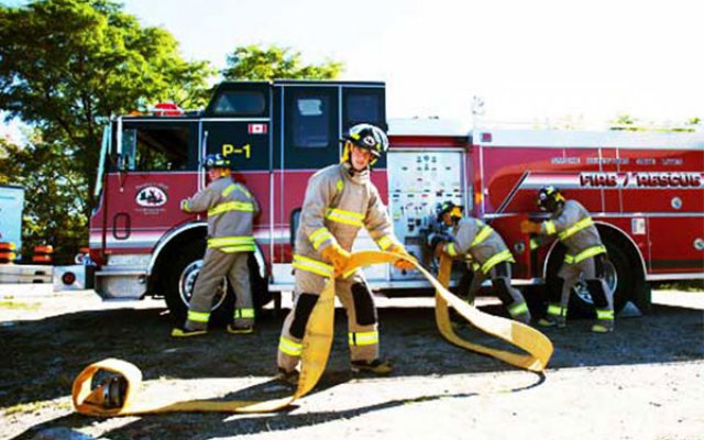 Student Firefighters training