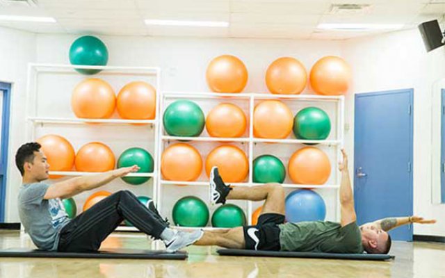 Students in Exercise Lab