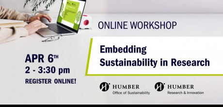 Workshop banner : Embedding Sustainability in Research