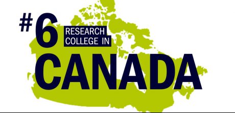 Number Six Research College in Canada over map of Canada