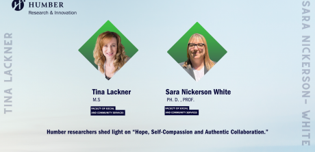 Social Innovation Researchers: Sara Nickerson-White and Tina Lackner -  Humber researchers shed light on “Hope, Self-Compassion and Authentic Collaboration.”