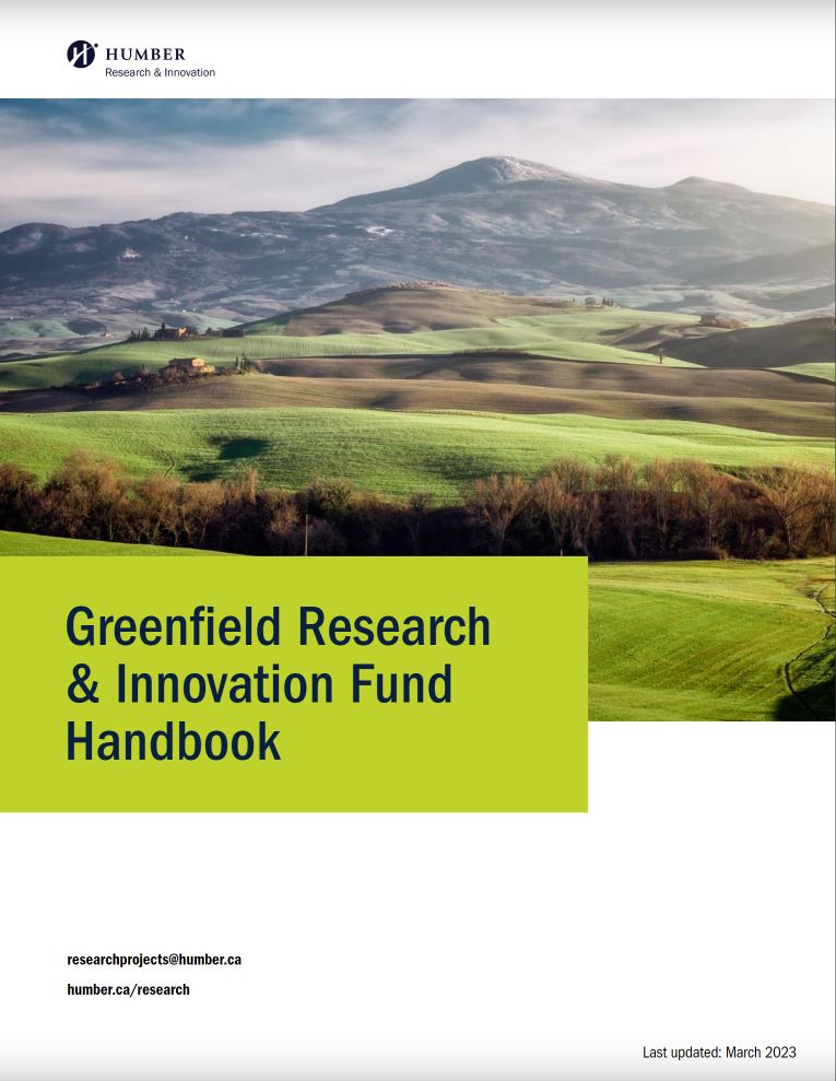 Greenfield Research & Innovation Fund Handbook