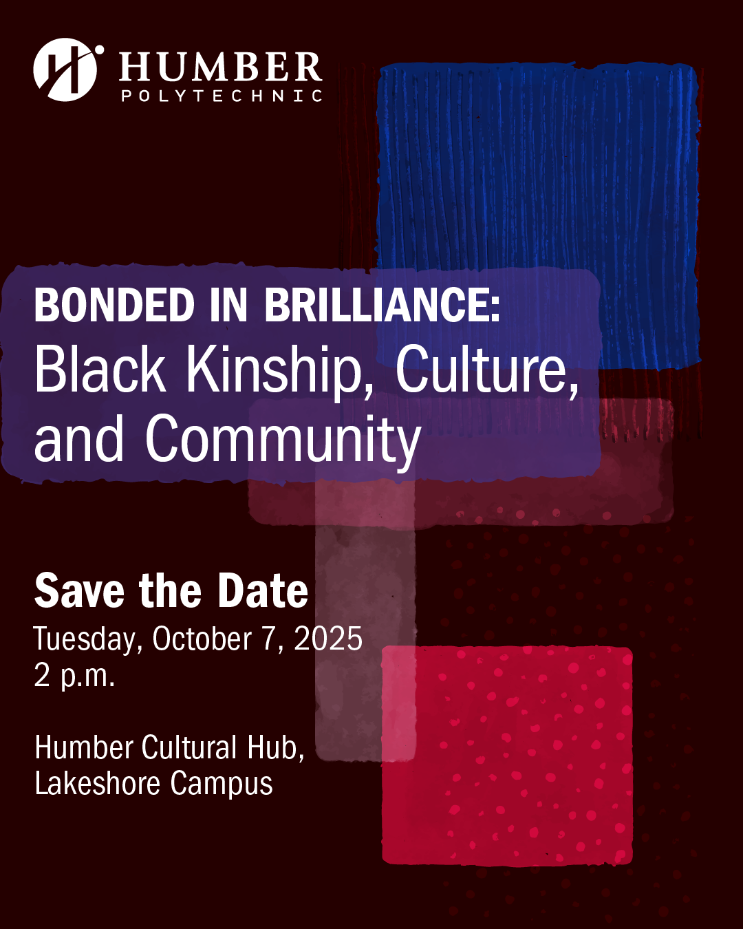 Poster for Bonded in Brilliance: Black Kinship, Culture, and Community on October 7, 2025.