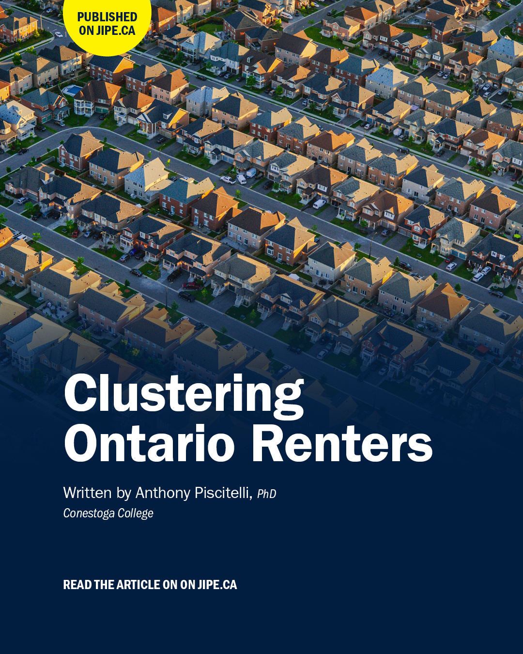 Bird's eye view of residential neighbourhood.