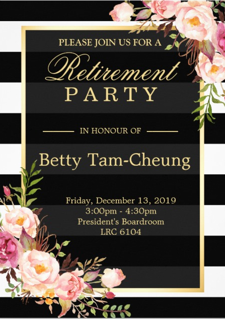Retirement Celebration for Betty Tam-Cheung | Humber Communiqué
