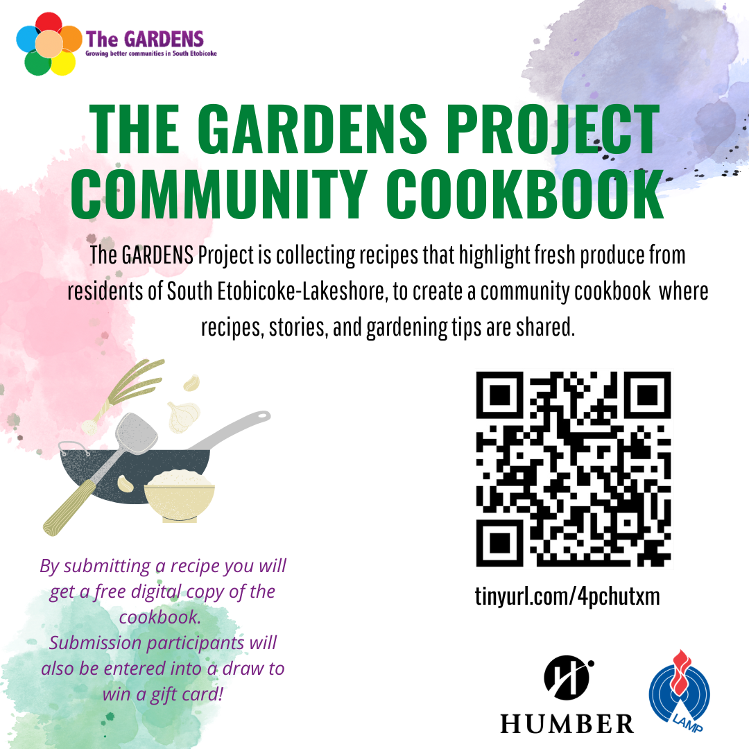 Community Cookbook for South Etobicoke-Lakeshore Text Poster