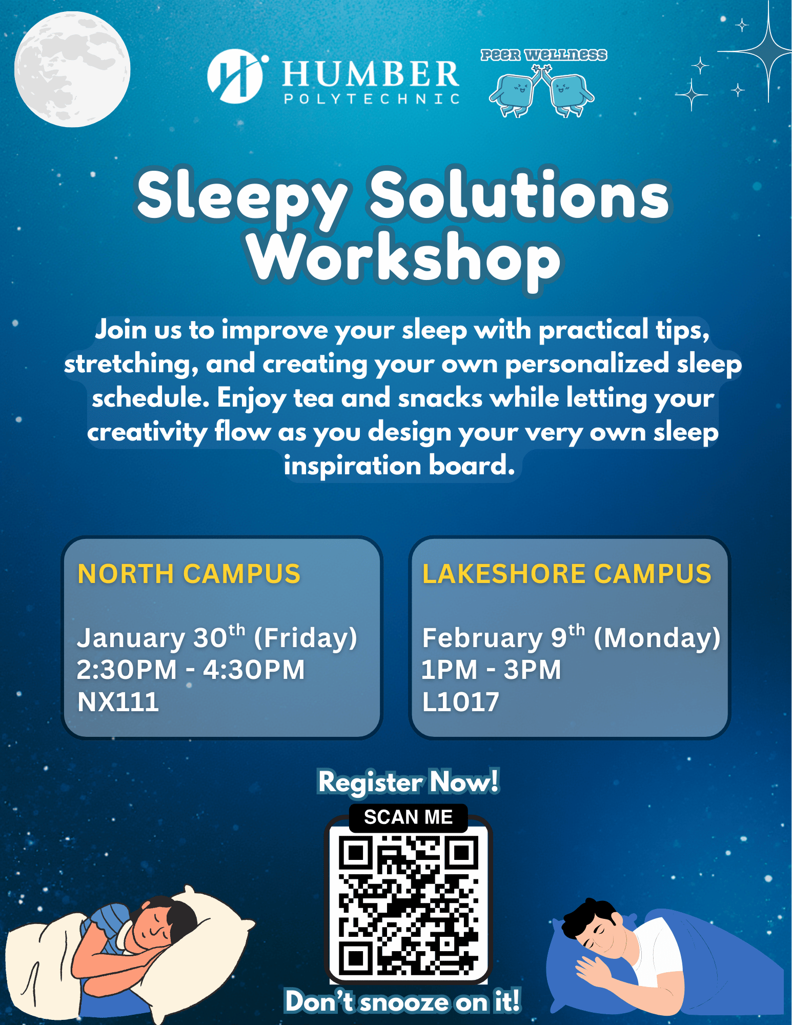 Sleepy Solutions Workshop Person resting head on pillow