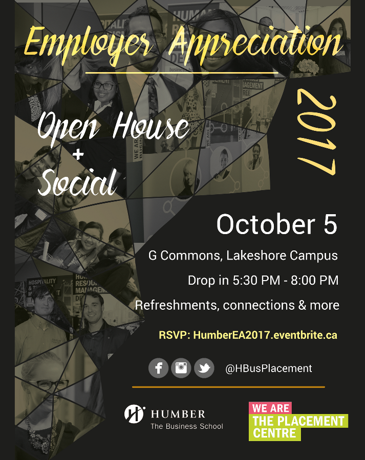 Employer Appreciation Event Humber College Placement Centre