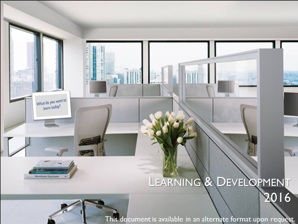 Now Available The 2016 Learning & Development Calendar Humber Communiqué