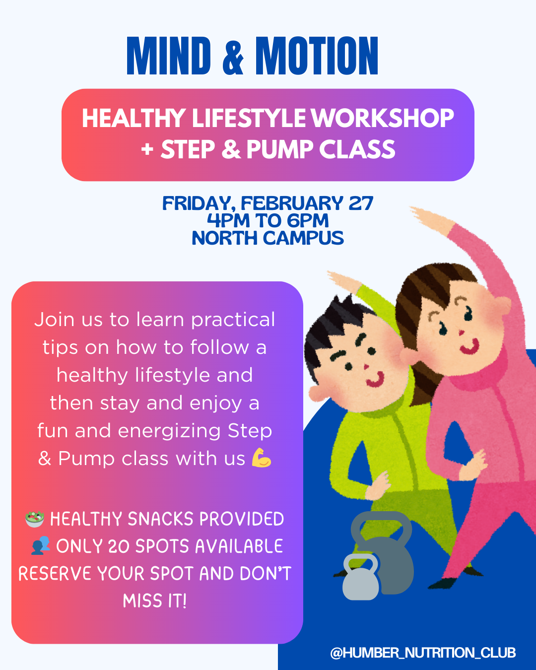 Two people stretching