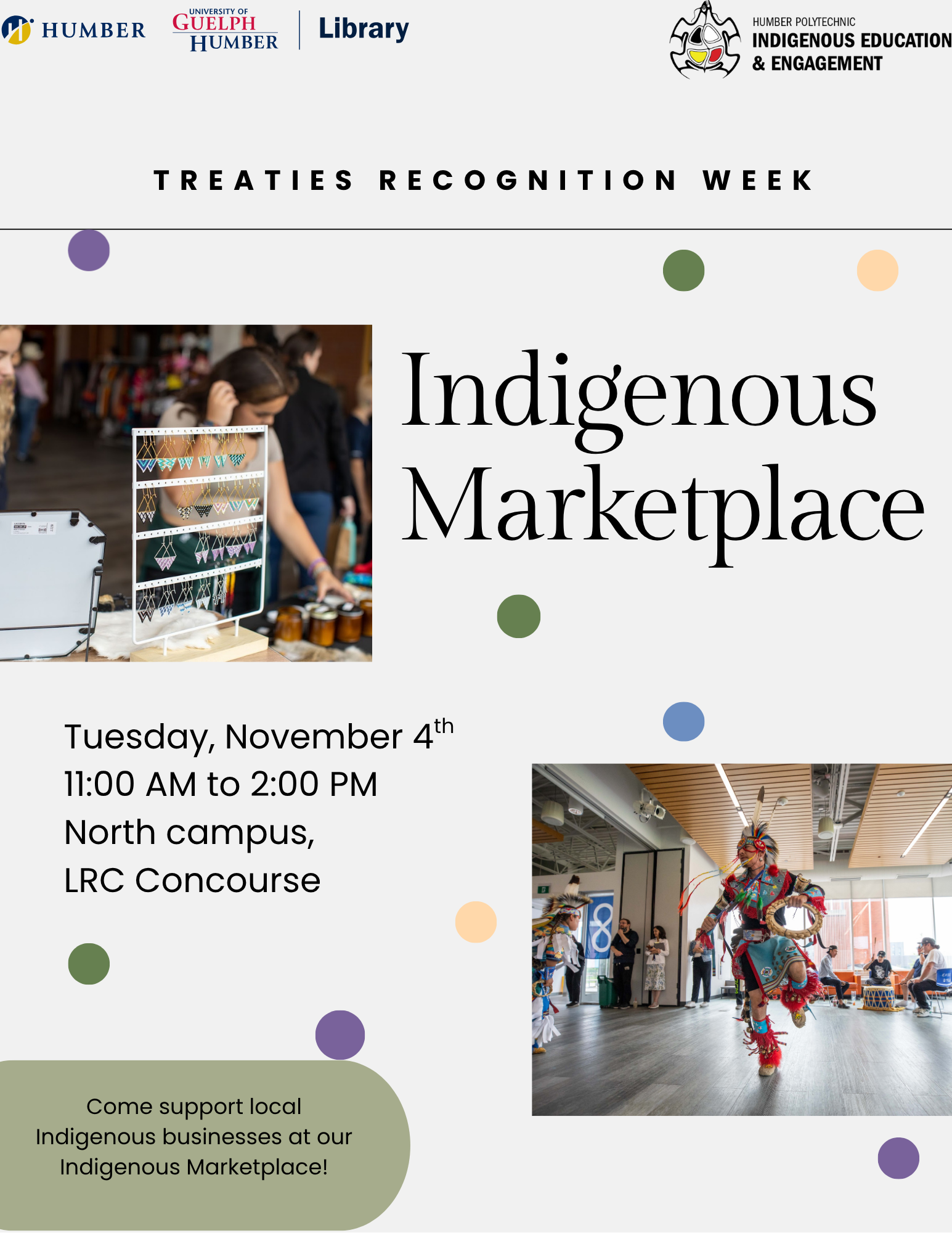 Treaties Recognition Week: Indigenous Marketplace Poster for Treaties Recognition Week: Indigenous Marketplace