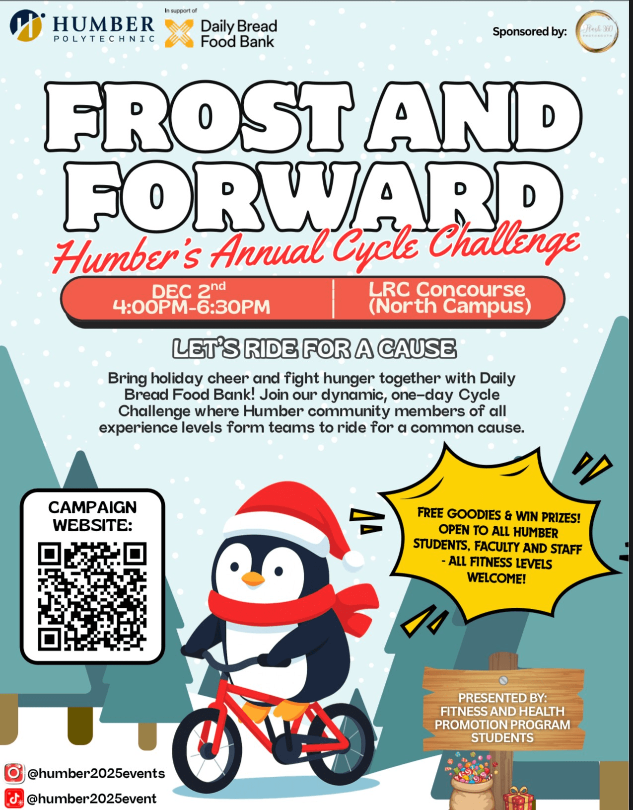 Cycle for a Cause: Join, Support, or Cheer on Frost and Forward! Poster for Cycle for a Cause: Join, Support, or Cheer on Frost and Forward!
