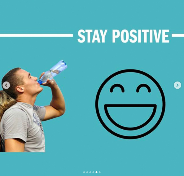 Stay Positive - graphic
