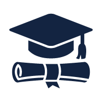 graduate cap and scroll icon