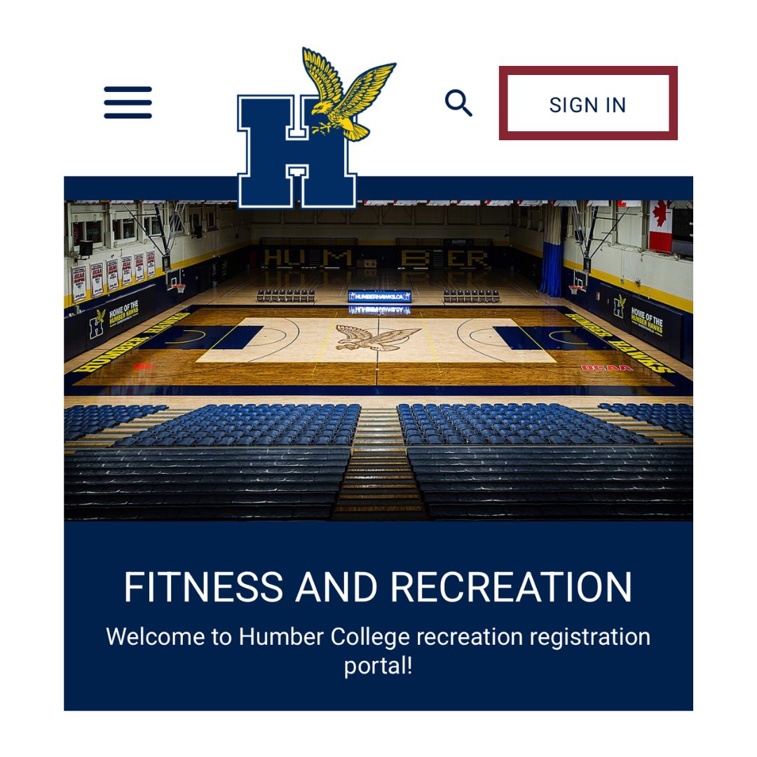 Sign In button in the top-right corner