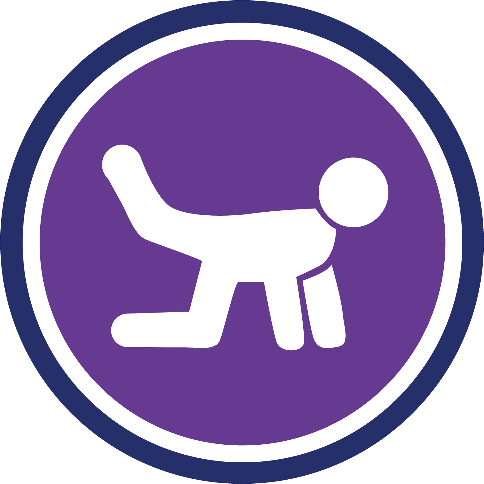 Person Icon doing a glute exercise