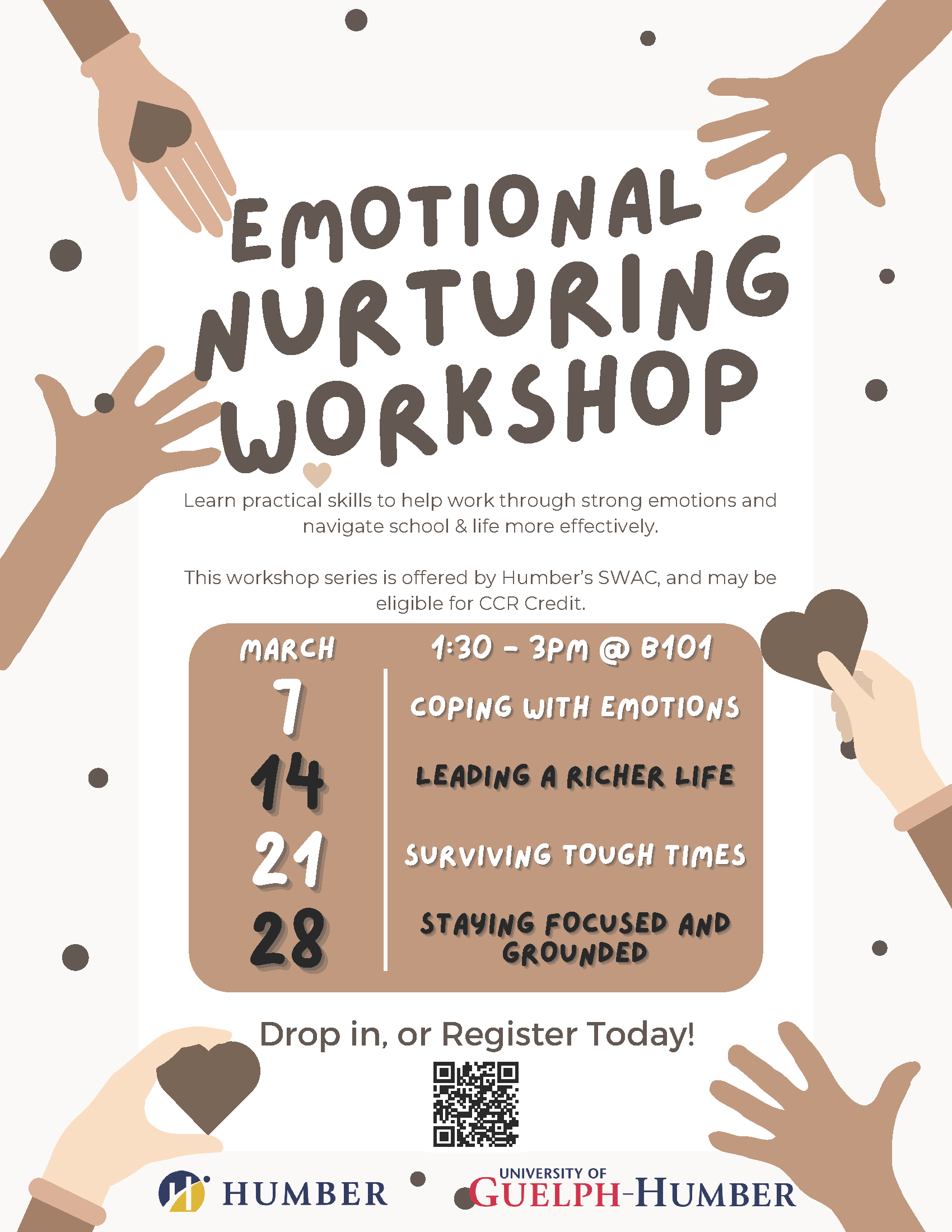 Emotional nurturing workshop poster 