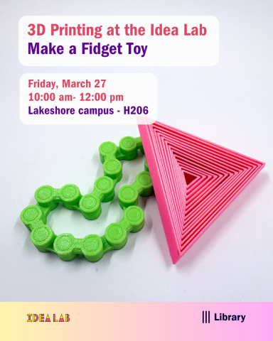 3D Printing at the Idea Lab – Make a Fidget Toy | Student Services
