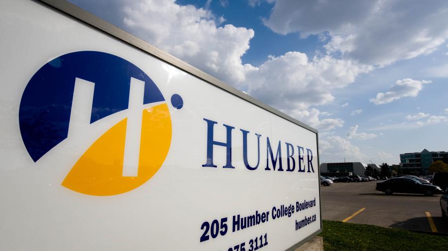 Humber College sign