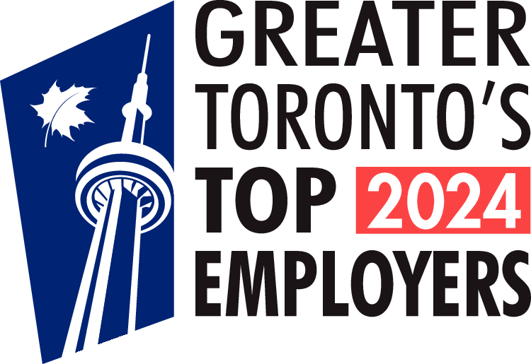 A logo that reads Greater Toronto's Top Employers 2024