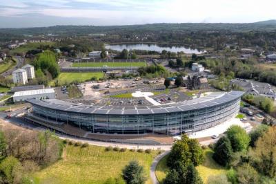 A photo of the CREST Passive Pavilion building at South West College’s Erne Campus.